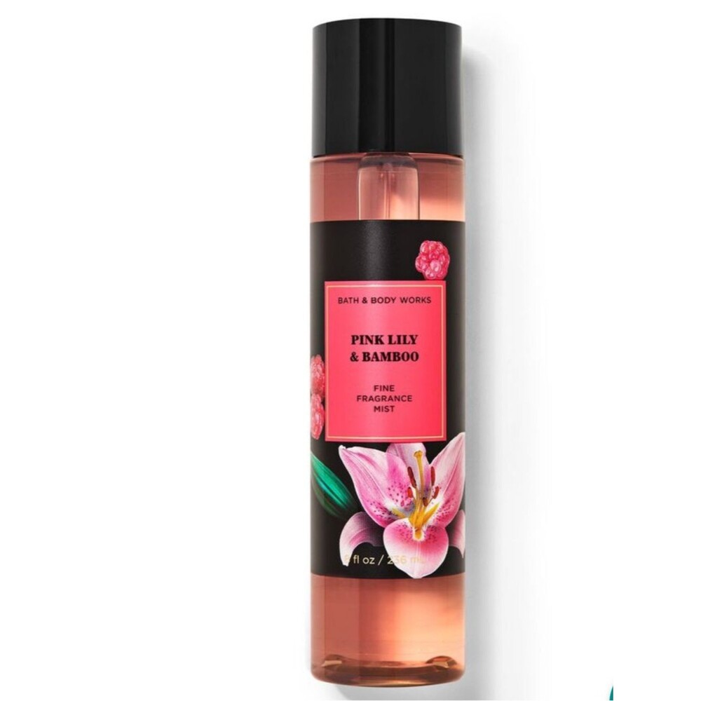 Bath & Body Works Pink Lily & Bamboo Fine Fragrance Mist USED